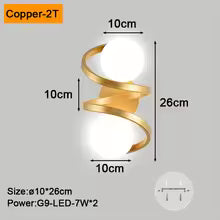 Interior LED Wall Lamps Wall Lighting Fixtures for Bedroom Living Room Indoor Frosted Glass Ball Wall Sconce for Corridor Aisle