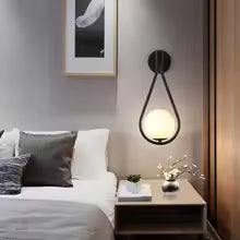 Interior LED Wall Lamps Wall Lighting Fixtures for Bedroom Living Room Indoor Frosted Glass Ball Wall Sconce for Corridor Aisle