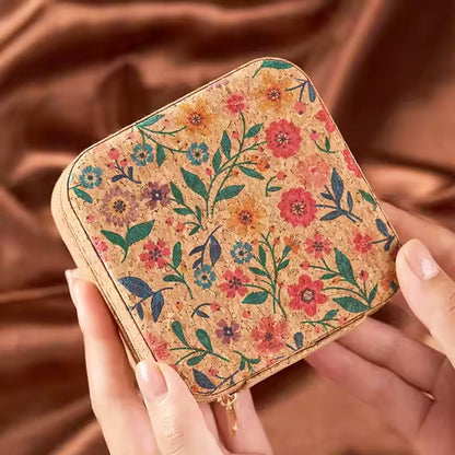 Premium Mini Jewelry Organizer Box Vintage Floral Design