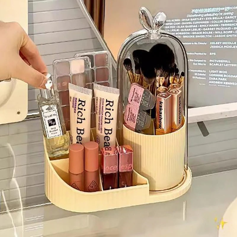 360° Rotating Makeup & Cosmetic Brush Organizer