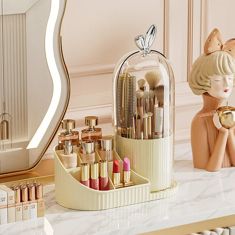 360° Rotating Makeup & Cosmetic Brush Organizer