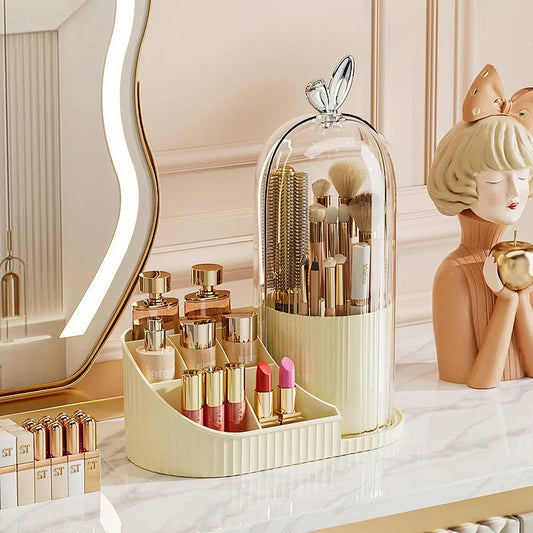360° Rotating Makeup & Cosmetic Brush Organizer